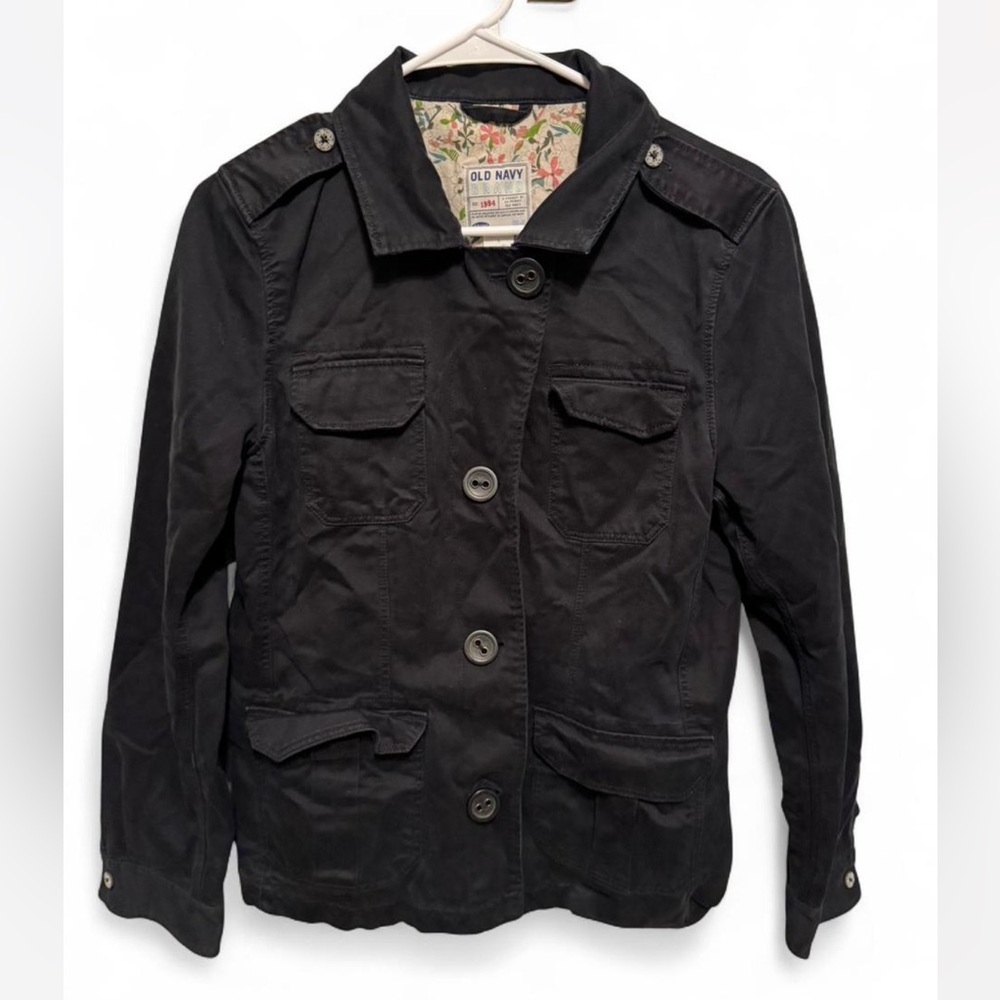 Vintage Old Navy Women's Utility Jacket in Black